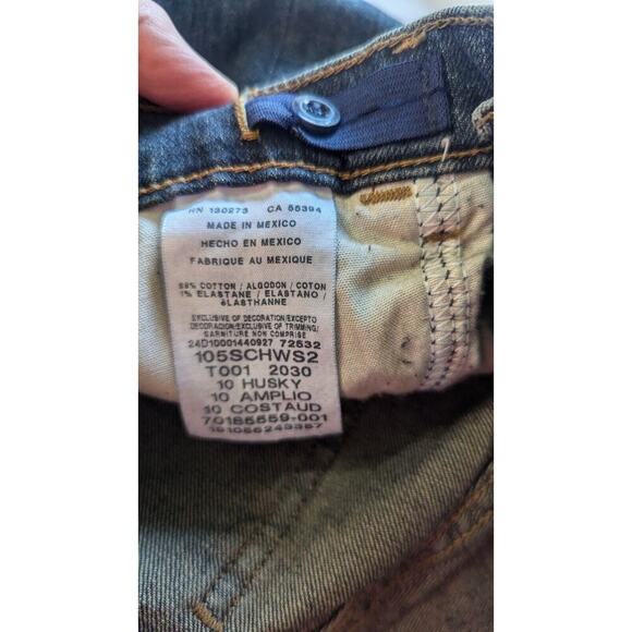 WRANGLER BOYS 5 STAR CLASSIC STRAIGHT LEG JEANS 10 HUSKY- NEW - Picture 6 of 8